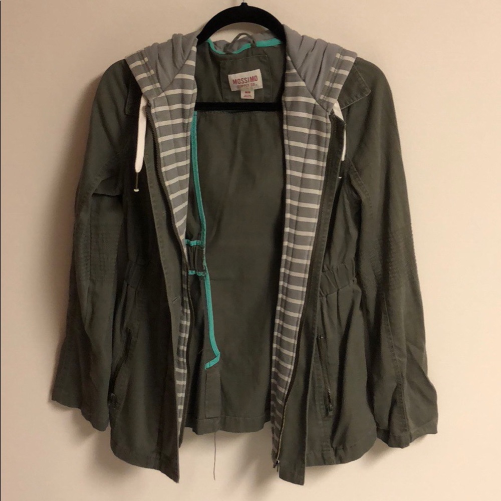 Mossimo Army Green zip up jacket